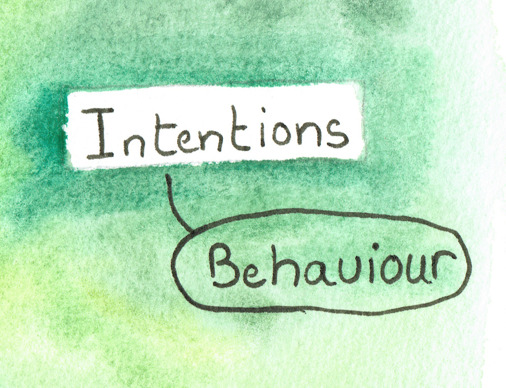 Intention is a proxy for behaviour.