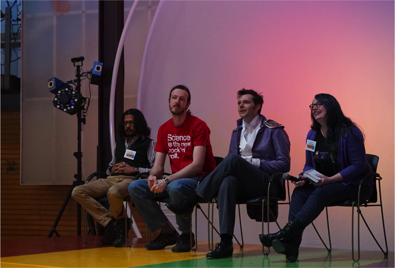 The panelists were keen to answer questions from the audience (From left to right, Tibra, Greg, Ryan and Charlotte)