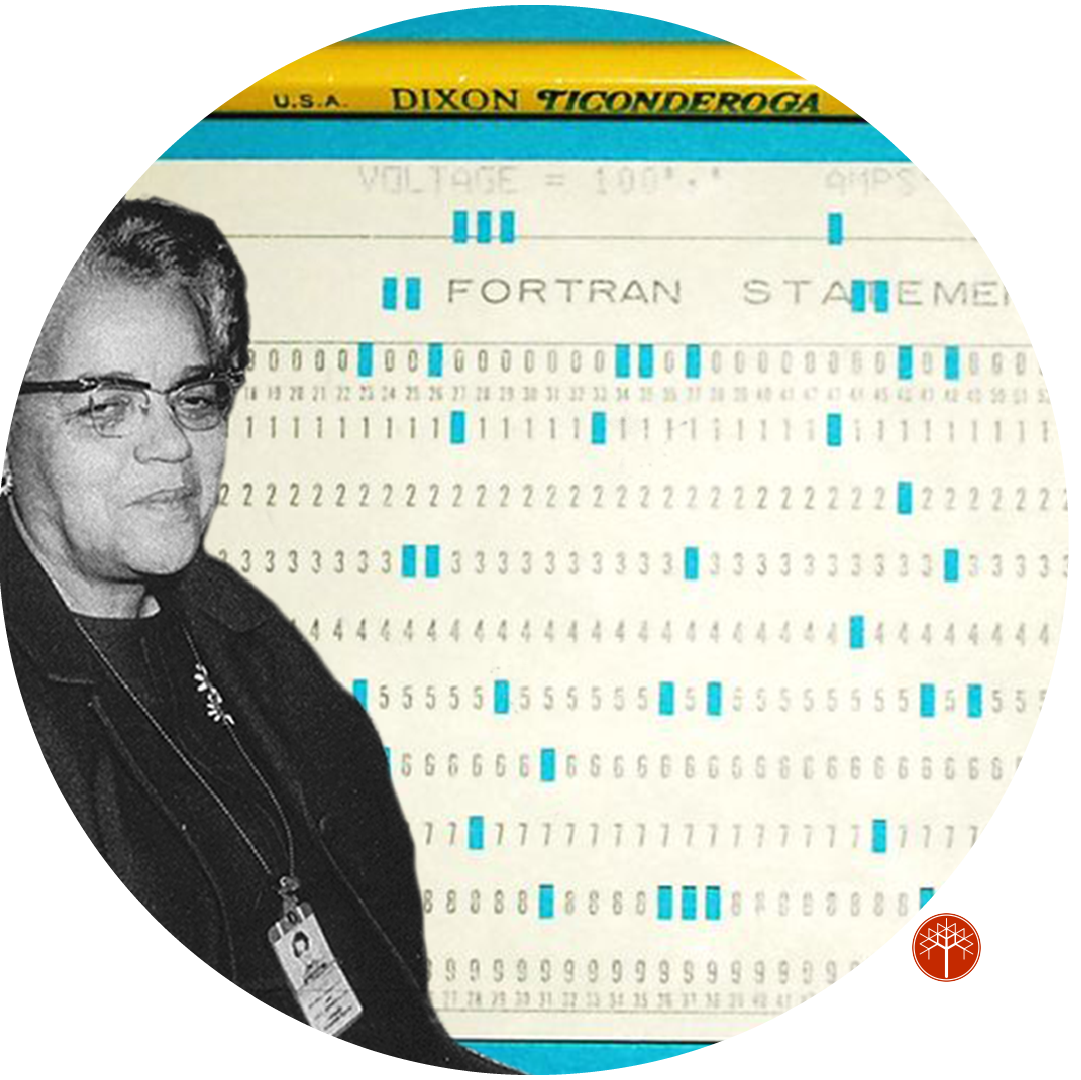 Dorothy Vaughan and a FORTRAN punch card